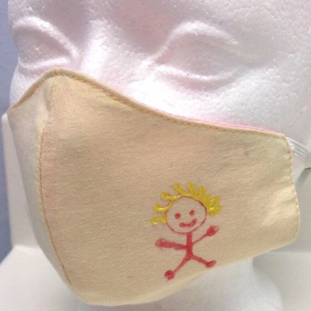 Art Kids face mask- stick kids